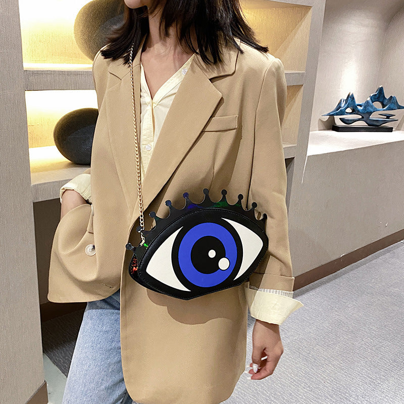 Wholesale PU Eyes Crossbody Bag